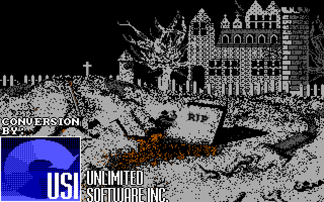 Castlevania IBM PC/Compatibles Screenshot: Introduction / Credits.