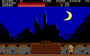Castlevania for IBM PC/Compatibles - Starting a new game; here's the castle!
