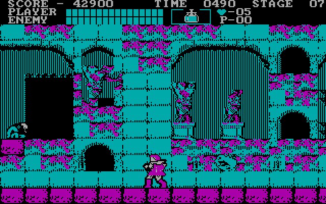 Castlevania IBM PC/Compatibles Screenshot: Beginning of the third level.