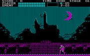 Castlevania for IBM PC/Compatibles - Approaching the castle gate.