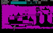 Castlevania for IBM PC/Compatibles - A map shows your progress at the end of each level.