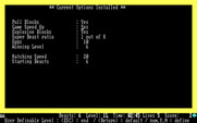 Beast for IBM PC/Compatibles - The game difficulty and other parameters can be customized.