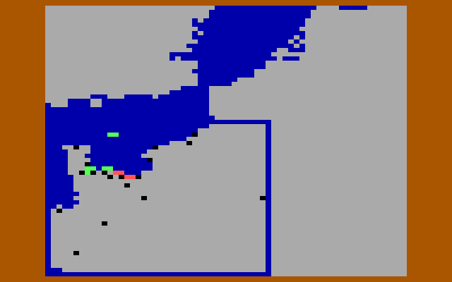 Crusade in Europe IBM PC/Compatibles Screenshot: Zoom out to see the bigger picture.