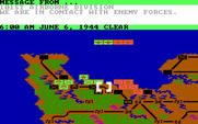Crusade in Europe for IBM PC/Compatibles - Beginning a scenario.