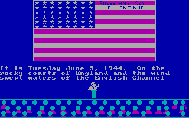 Crusade in Europe IBM PC/Compatibles Screenshot: Here's what's going on in the world...