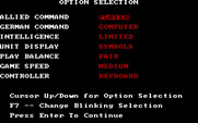 Crusade in Europe for IBM PC/Compatibles - Some scenarios offer some options.