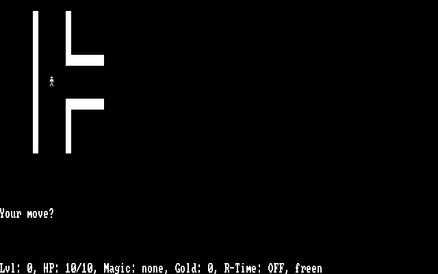 Caverns of Zoarre IBM PC/Compatibles Screenshot: Exploring again...
