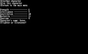 Caverns of Zoarre for IBM PC/Compatibles - Setting up my new character.