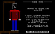 Hangman for the Superintelligent for IBM PC/Compatibles - Title screen.