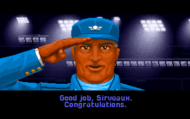 Wing Commander IBM PC/Compatibles Screenshot: A job well done!