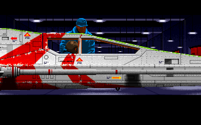 Wing Commander IBM PC/Compatibles Screenshot: Ready to start the next mission.