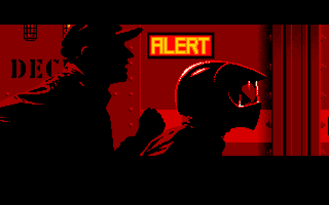Wing Commander IBM PC/Compatibles Screenshot: Alert! Prepare to take off...