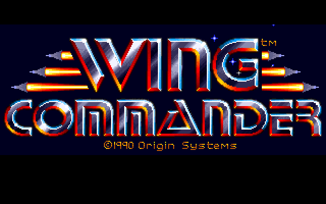 Wing Commander IBM PC/Compatibles Screenshot: Title screen.