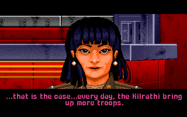 Wing Commander IBM PC/Compatibles Screenshot: The Kilrathi are tough to beat...