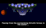 Wing Commander for IBM PC/Compatibles - Fleeing from the Kilrathi...for now.