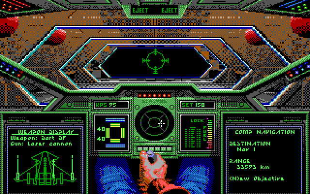 Wing Commander IBM PC/Compatibles Screenshot: The launch sequence...