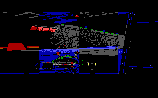 Wing Commander IBM PC/Compatibles Screenshot: I've returned safely...