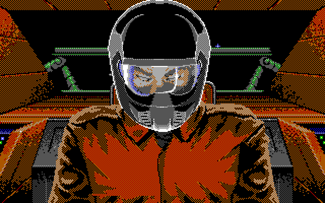 Wing Commander IBM PC/Compatibles Screenshot: You can eject if the fight isn't going well...