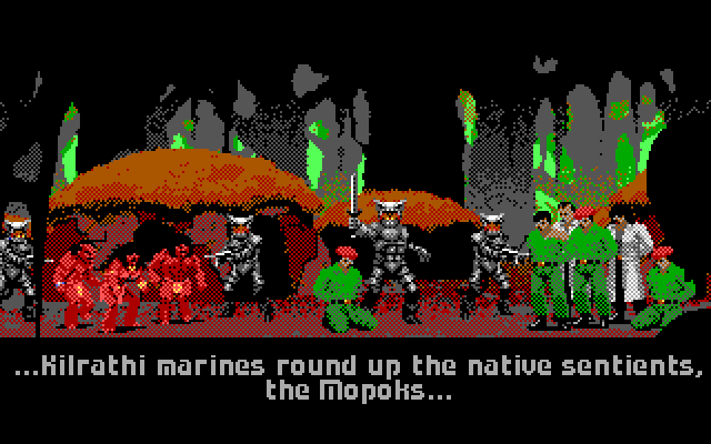 Wing Commander IBM PC/Compatibles Screenshot: The Kilrathi are merciless.