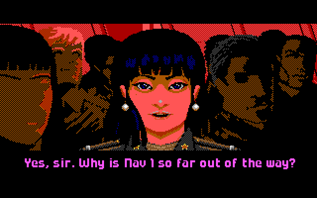 Wing Commander IBM PC/Compatibles Screenshot: Preparing for an escort mission.