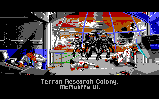 Wing Commander IBM PC/Compatibles Screenshot: I failed to protect this colony.