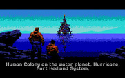 Wing Commander for IBM PC/Compatibles - One of the human colonies.