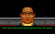 Wing Commander for IBM PC/Compatibles - Talking to the bartender, Shotglass.