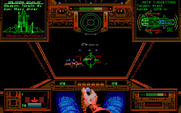 Wing Commander for IBM PC/Compatibles - Targeting Kilrathi fighters.