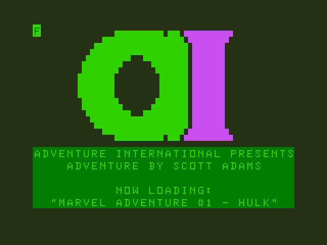 Questprobe featuring The Hulk Dragon 32/64 Screenshot: Loading screen.