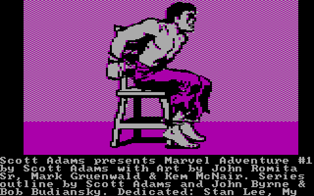 Questprobe featuring The Hulk IBM PC/Compatibles Screenshot: Some additional credits