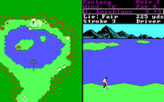 World Tour Golf for IBM PC/Compatibles - The fantasy course is designed to be difficult.