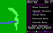 World Tour Golf for IBM PC/Compatibles - Course editor - drawing some terrain.