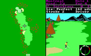 World Tour Golf for IBM PC/Compatibles - Hitting from the fairway.