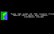 World Tour Golf for IBM PC/Compatibles - Copy protection.