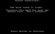 World Tour Golf for IBM PC/Compatibles - Course conditions.
