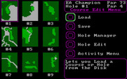 World Tour Golf for IBM PC/Compatibles - The course editor.