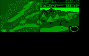 World Tour Golf for IBM PC/Compatibles - Stuck behind some trees.