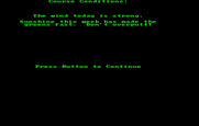 World Tour Golf for IBM PC/Compatibles - Course conditions for the day.