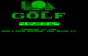 World Tour Golf for IBM PC/Compatibles - Title screen.