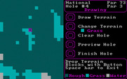 World Tour Golf for IBM PC/Compatibles - Course editor - drawing terrain.