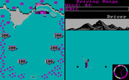 World Tour Golf for IBM PC/Compatibles - Practice at the driving range.