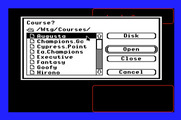 World Tour Golf for Apple IIgs - Loading a course.