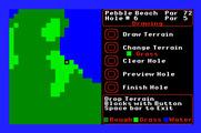 World Tour Golf for Apple IIgs - Drawing some terrain in the course architect.