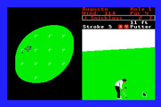World Tour Golf for Apple IIgs - Putting.