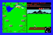 World Tour Golf for Apple IIgs - Practice at the driving range.