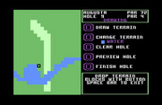 World Tour Golf for Commodore 64 - The terrain editor.