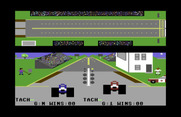 Drag Race Eliminator for Commodore 64 - Game start.