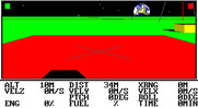 Lunar Explorer: A Space Flight Simulator for IBM PC/Compatibles - Beginning a game from the ground.