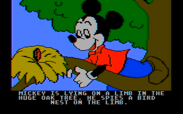 Mickey's Space Adventure IBM PC/Compatibles Screenshot: I found a crystal!