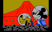 Mickey's Space Adventure for IBM PC/Compatibles - Up ahead is a large volcano!
